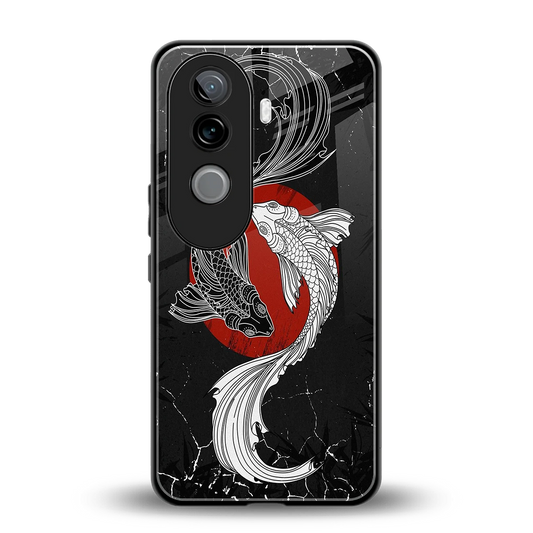 Majestic Marine back phone cover | glass case for vivo v40e