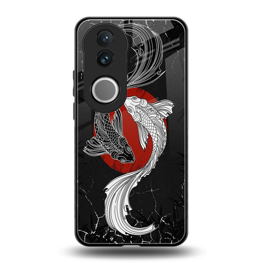 Majestic Marine back phone cover | glass case for vivo v50