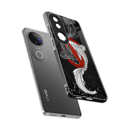 Majestic Marine sleek vivo v50 cover with tempered glass back and TPU edges