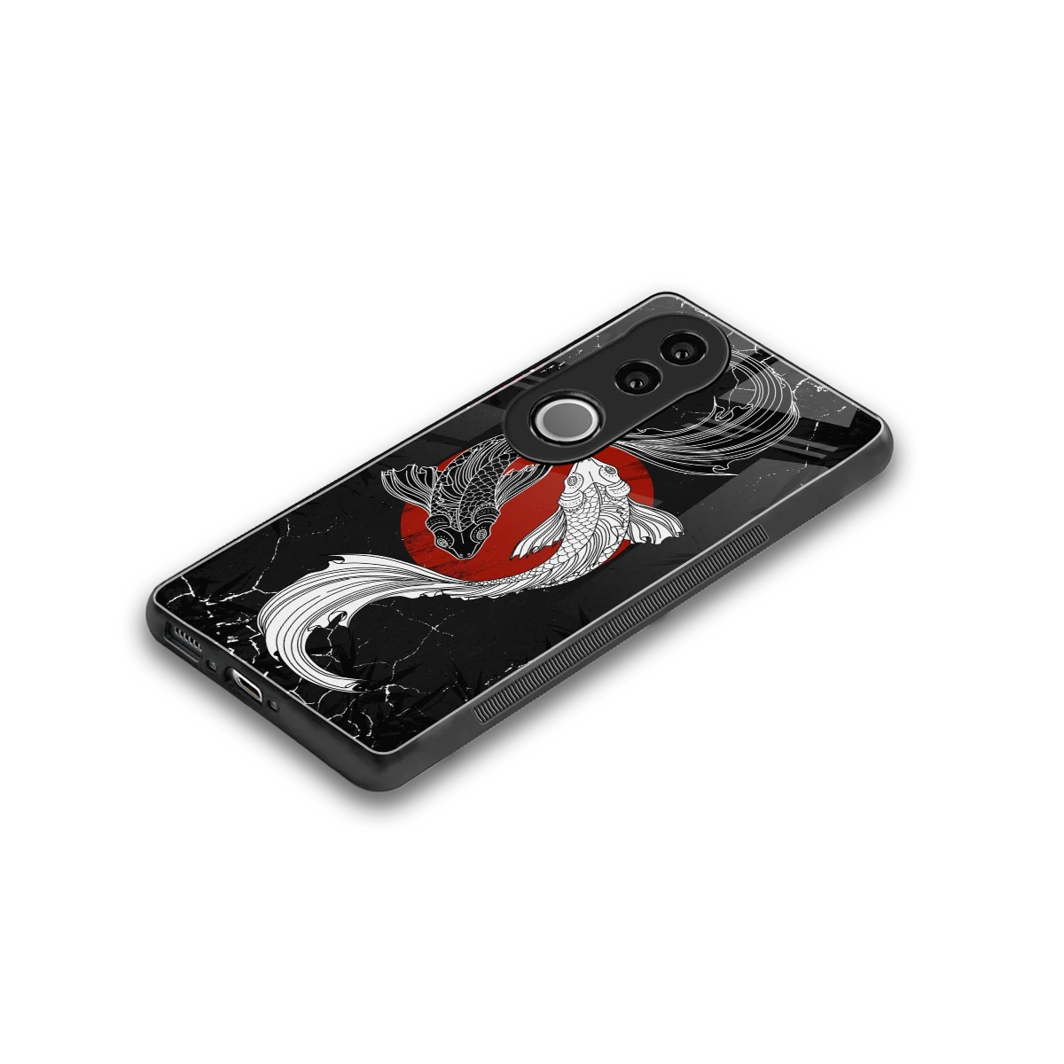 Majestic Marine stylish phone case for vivo v50 | glossy glass and slim fit