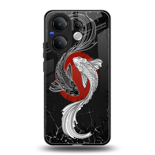 Majestic Marine back phone cover | glass case for vivo v60