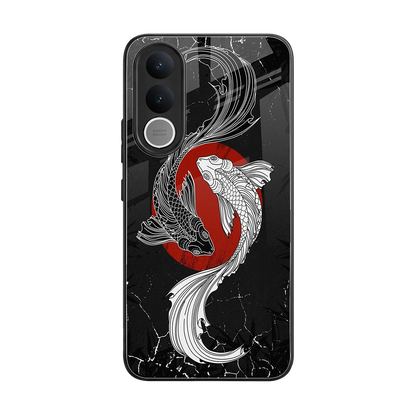 Majestic Marine back phone cover | glass case for vivo v70 fe