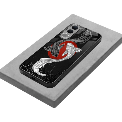 Majestic Marine stylish phone case for vivo v70 fe | glossy glass and slim fit