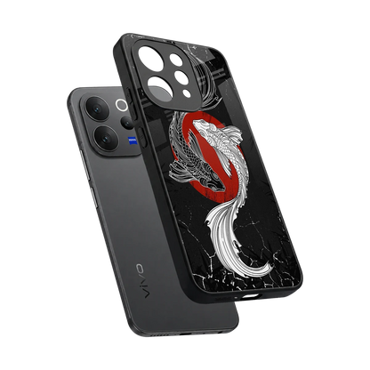 Majestic Marine sleek vivo v70 elite cover with tempered glass back and TPU edges