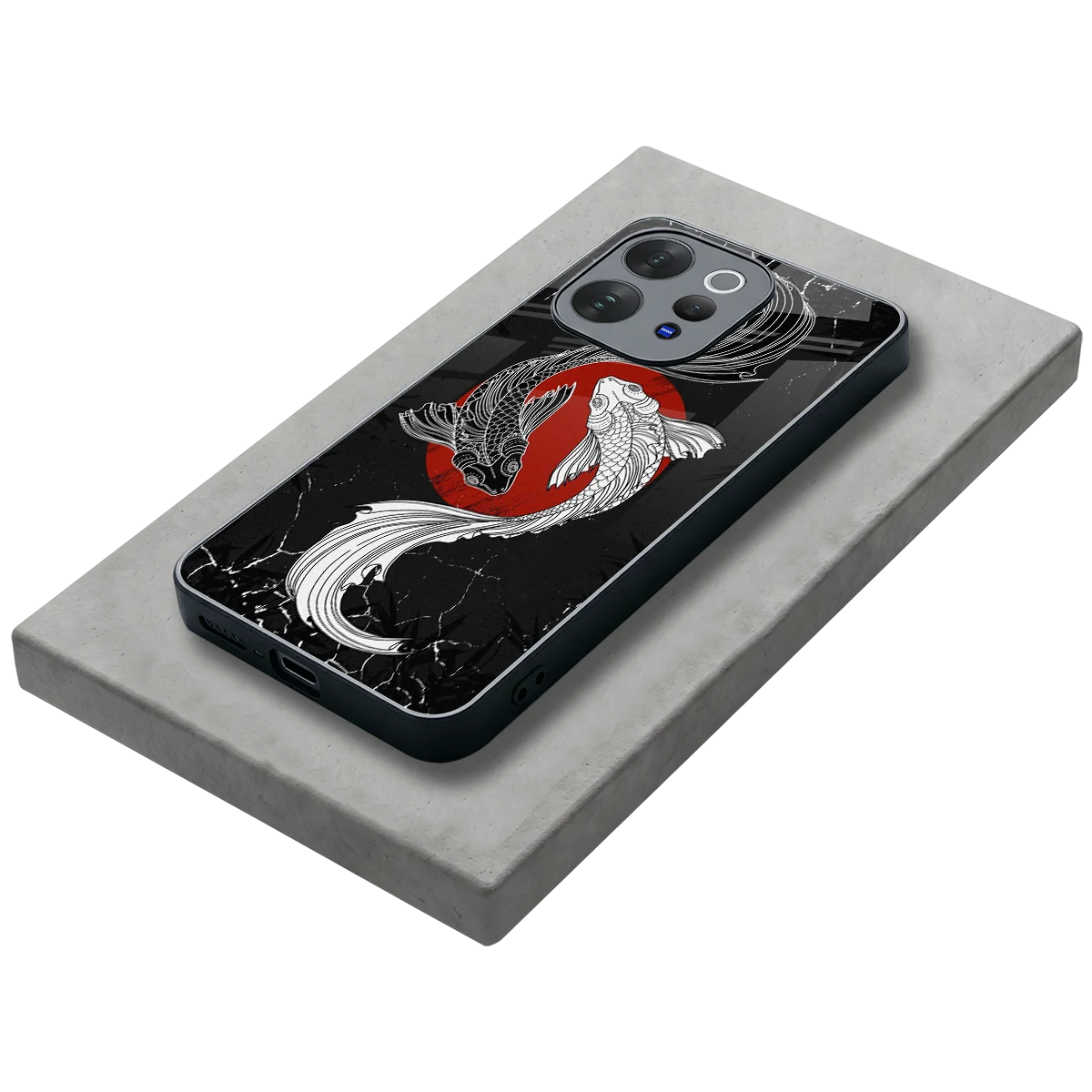 Majestic Marine stylish phone case for vivo v70 elite | glossy glass and slim fit
