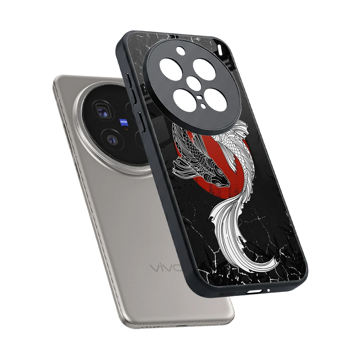 Majestic Marine sleek vivo x200 pro cover with tempered glass back and TPU edges