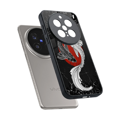 Majestic Marine sleek vivo x200 pro cover with tempered glass back and TPU edges