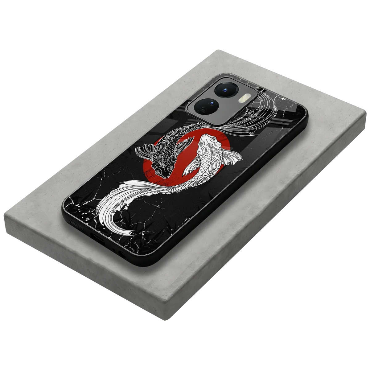 Majestic Marine stylish phone case for vivo y16 | glossy glass and slim fit