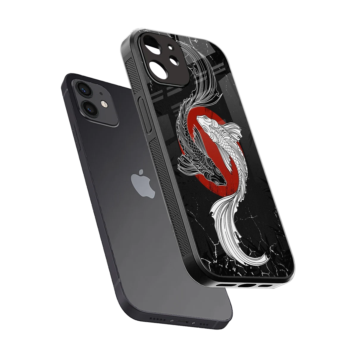 Majestic Marine sleek iphone 12 cover with tempered glass back and TPU edges