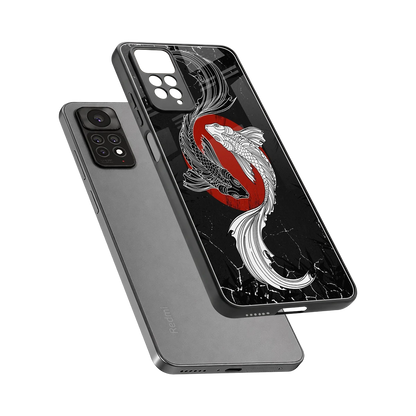 Majestic Marine sleek redmi note 11 pro cover with tempered glass back and TPU edges