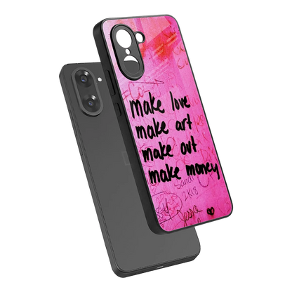 Make Magic sleek oneplus nord ce5 5g cover with tempered glass back and TPU edges