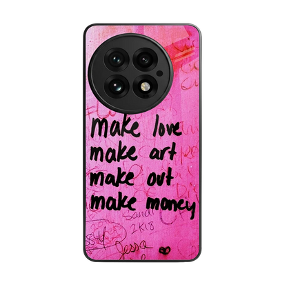 Make Magic back phone cover | glass case for oneplus 13
