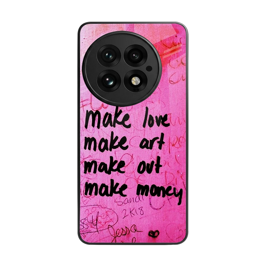 Make Magic back phone cover | glass case for oneplus 13
