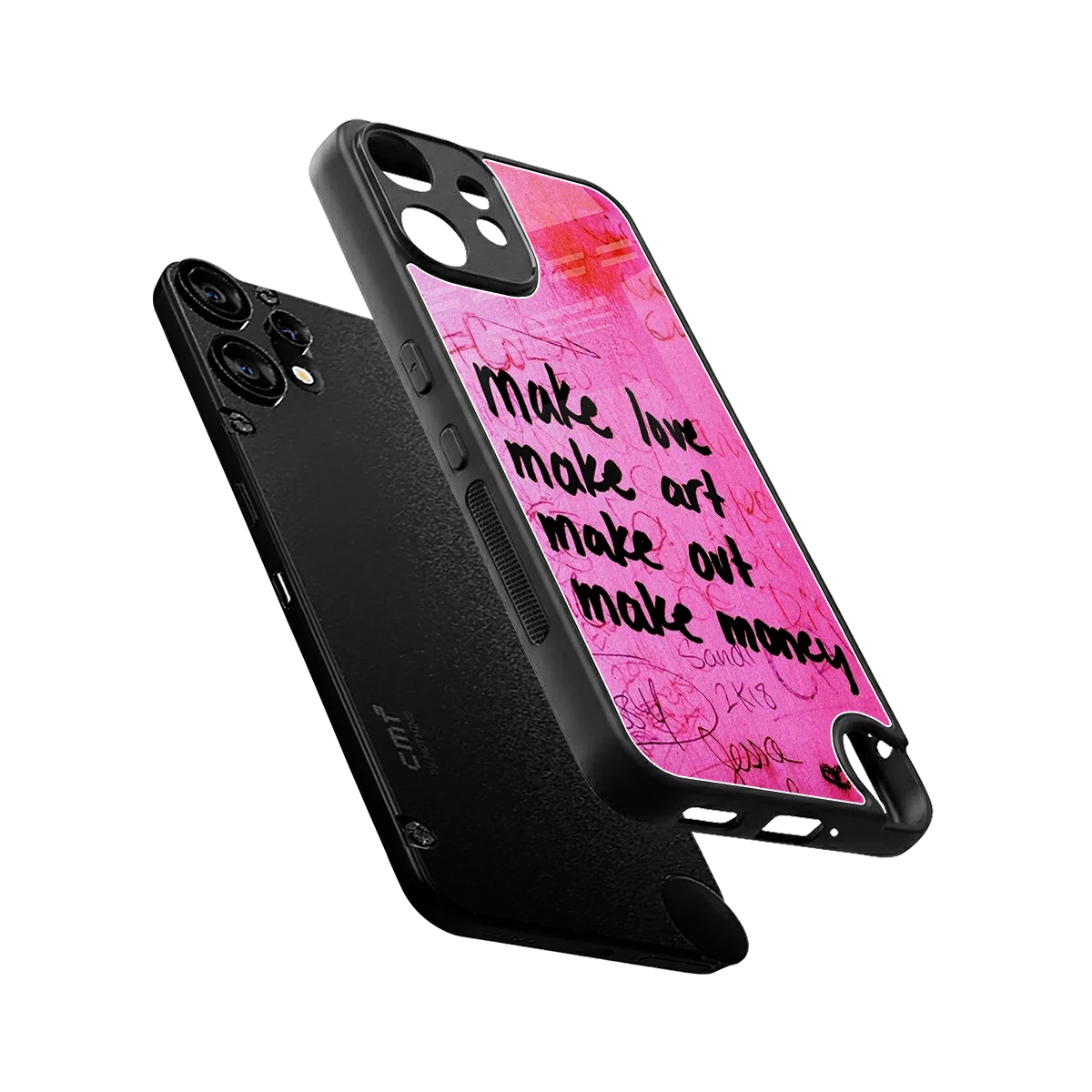 Make Magic sleek cmf nothing phone 2 pro cover with tempered glass back and TPU edges