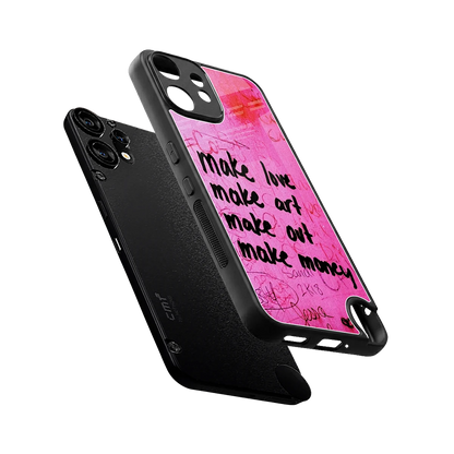 Make Magic sleek cmf nothing phone 2 pro cover with tempered glass back and TPU edges