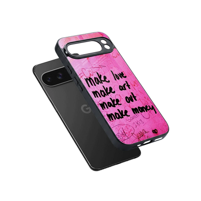 Make Magic sleek google pixel 10 pro xl cover with tempered glass back and TPU edges