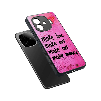 Make Magic sleek iqoo neo 10r 5g cover with tempered glass back and TPU edges