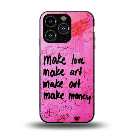 Make Magic back phone cover | glass case for iphone 13 pro