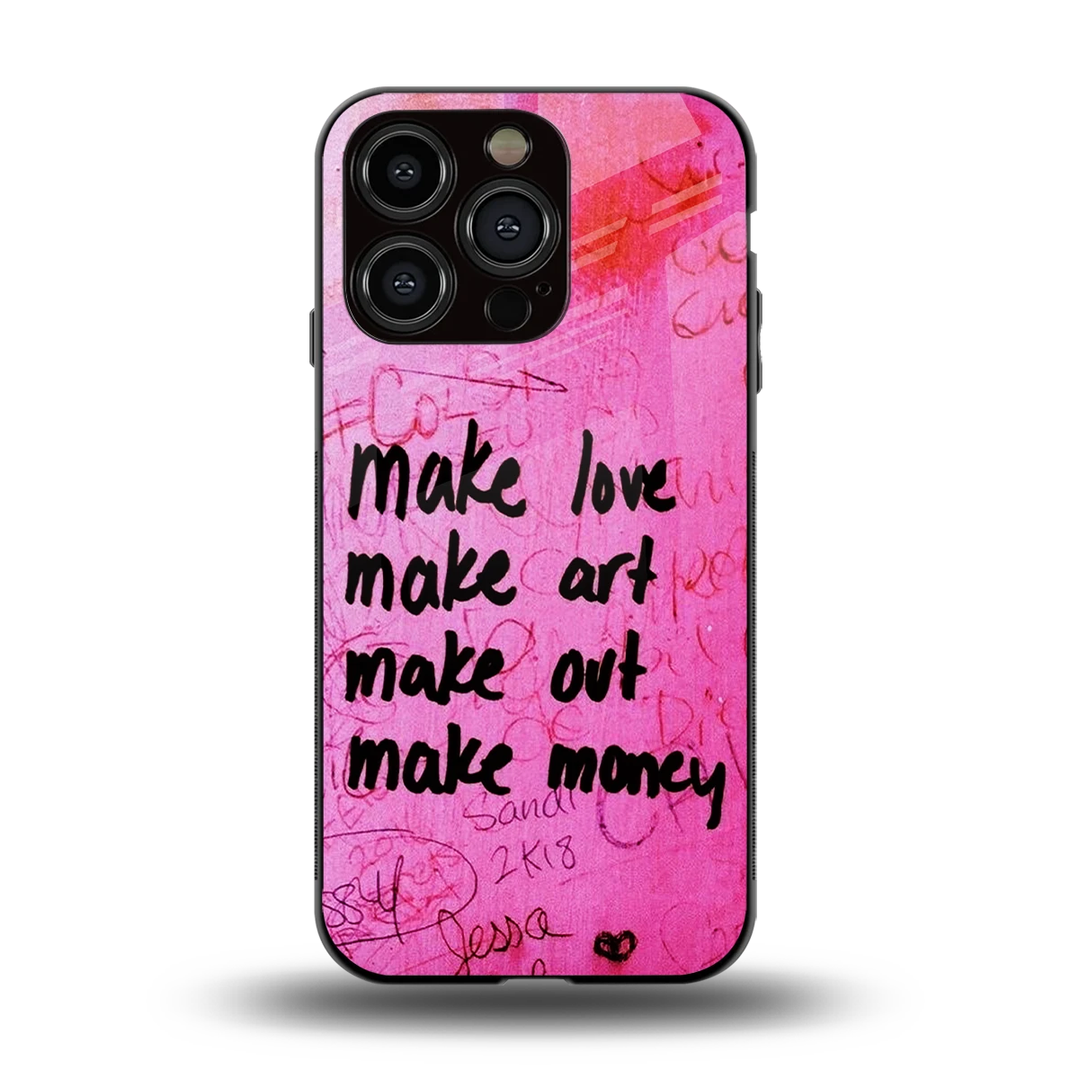 Make Magic back phone cover | glass case for iphone 11 pro