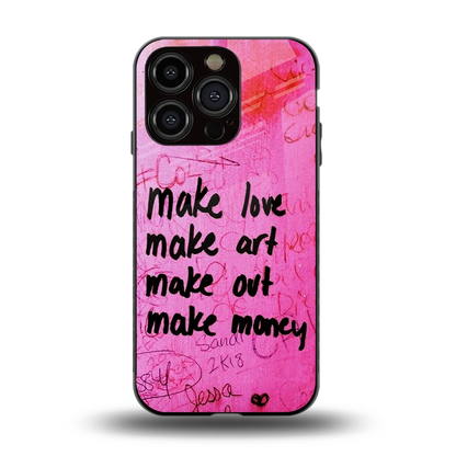 Make Magic back phone cover | glass case for iphone 12 pro