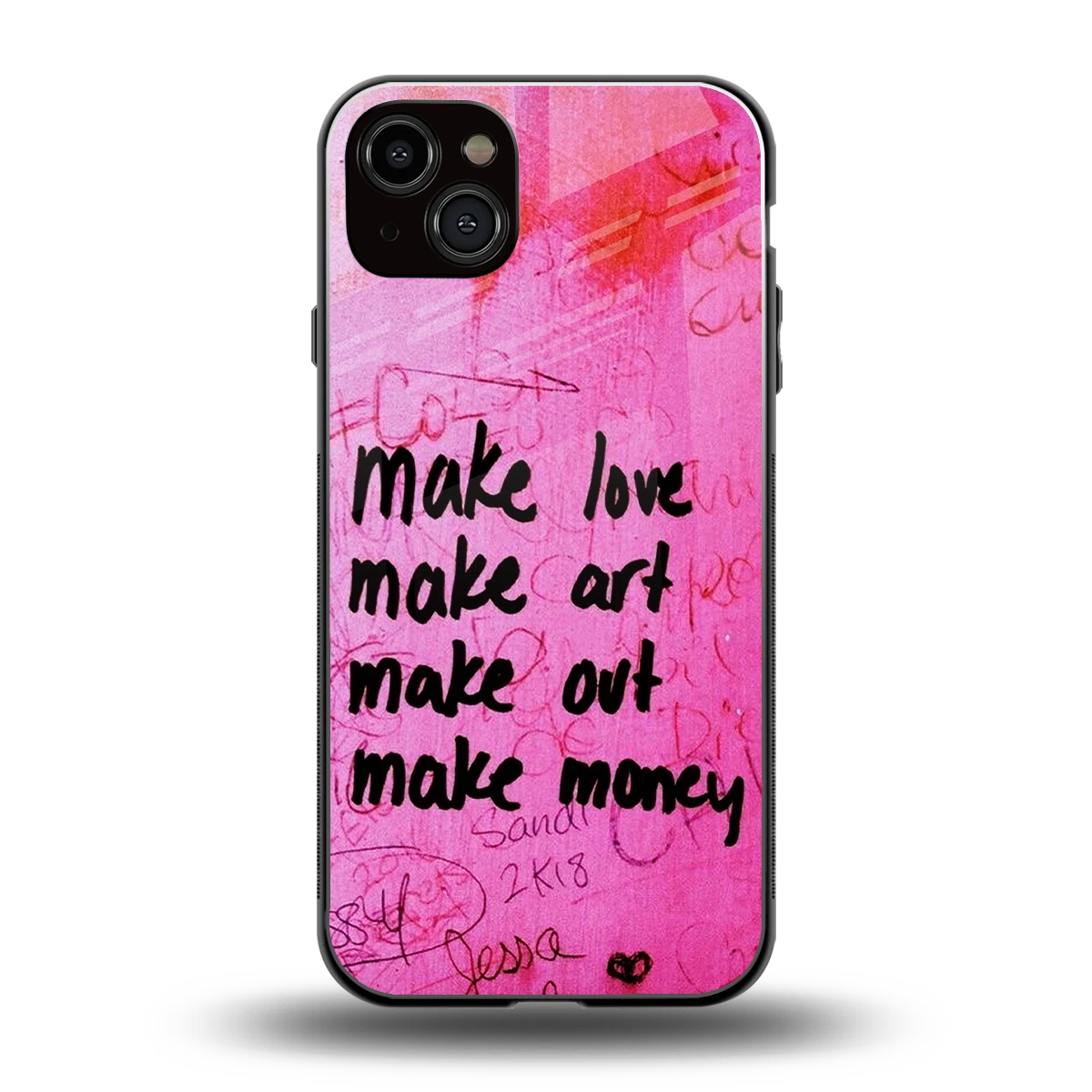 Make Magic back phone cover | glass case for iphone 14 plus