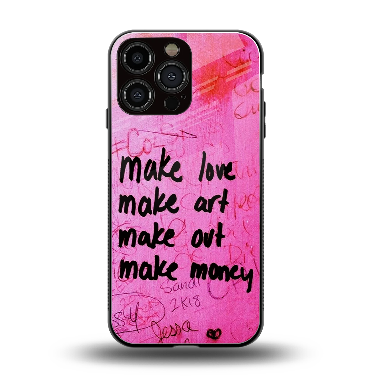 Make Magic back phone cover | glass case for iphone 15 pro max