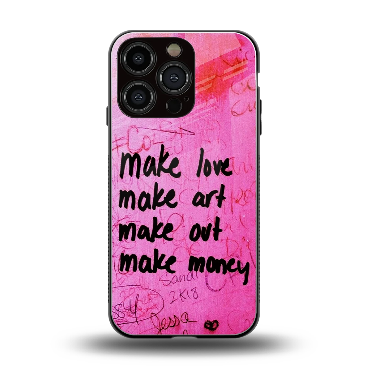 Make Magic back phone cover | glass case for iphone 16 pro
