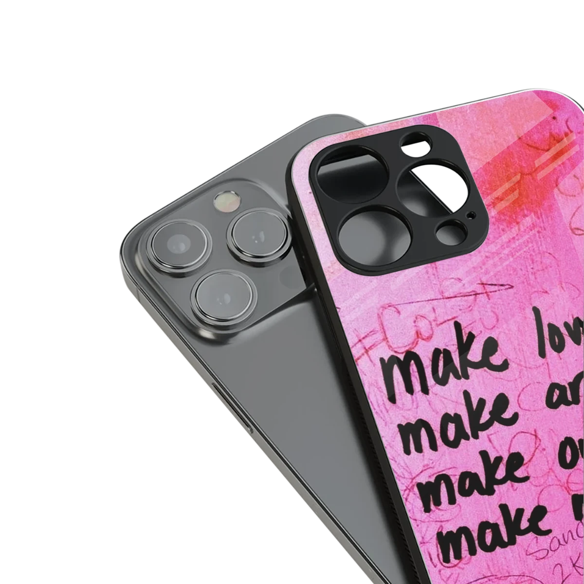 Make Magic stylish phone case for iPhone 16 | glossy glass and slim fit