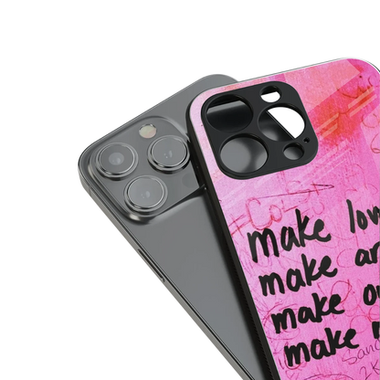 Make Magic stylish phone case for iphone 15 plus | glossy glass and slim fit