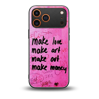 Make Magic back phone cover | glass case for iphone 17 pro max