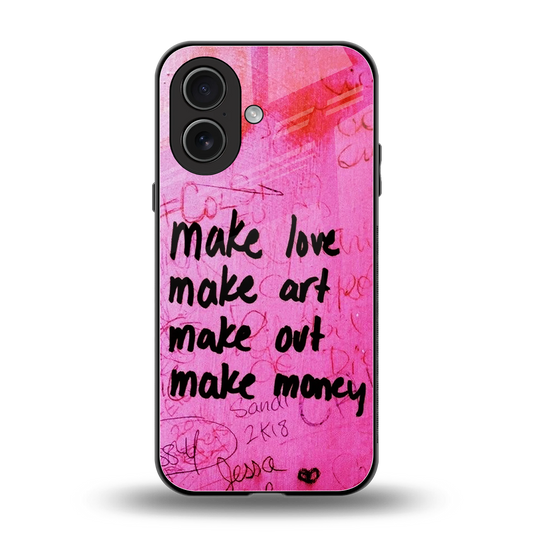 Make Magic back phone cover | glass case for iphone 17