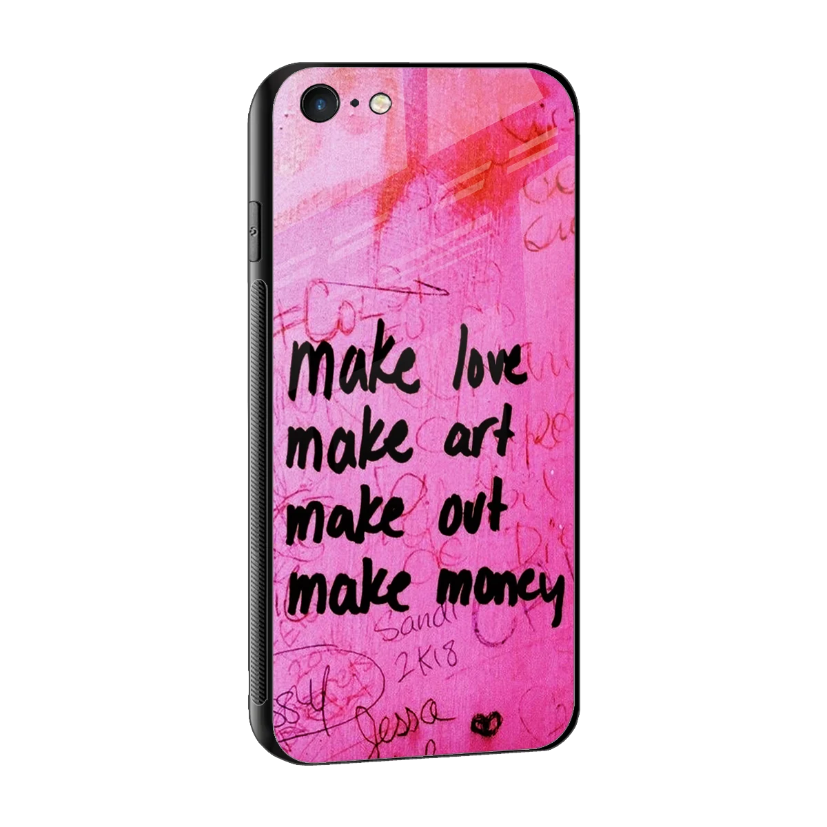 Make Magic sleek iphone 6s cover with tempered glass back and TPU edges