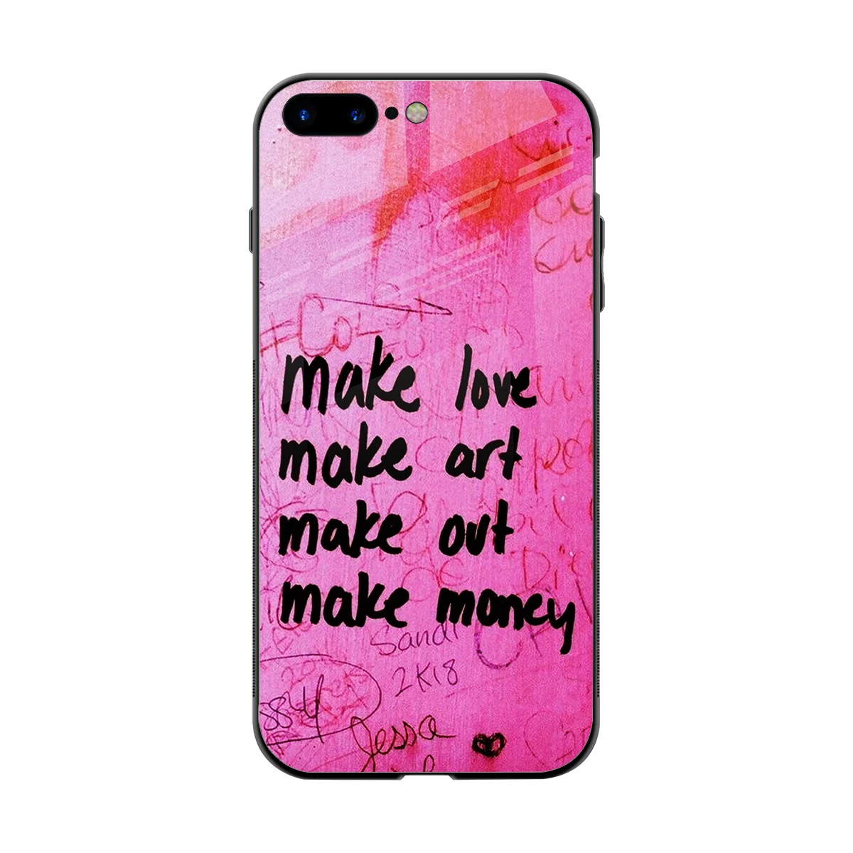 Make Magic back phone cover | glass case for iphone 8 plus