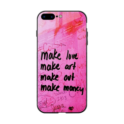 Make Magic back phone cover | glass case for iphone 8 plus