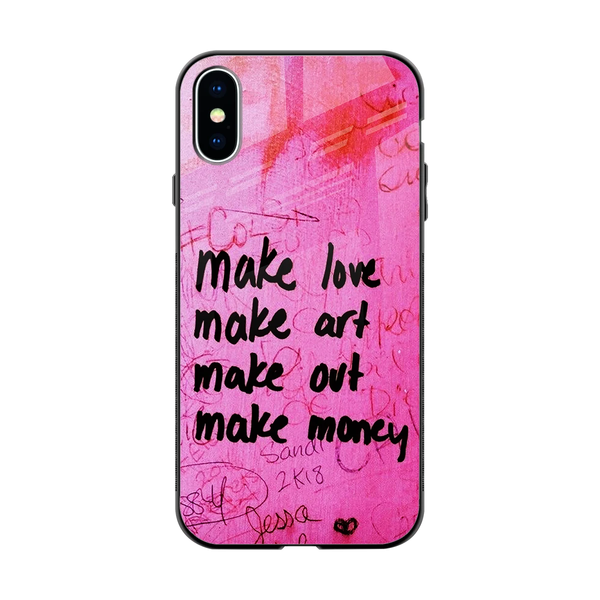 Make Magic back phone cover | glass case for iphone x