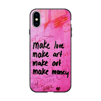 Make Magic back phone cover | glass case for iphone x