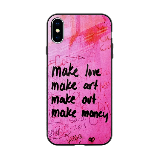 Make Magic back phone cover | glass case for iphone xs
