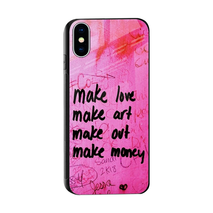 Make Magic sleek iphone x cover with tempered glass back and TPU edges