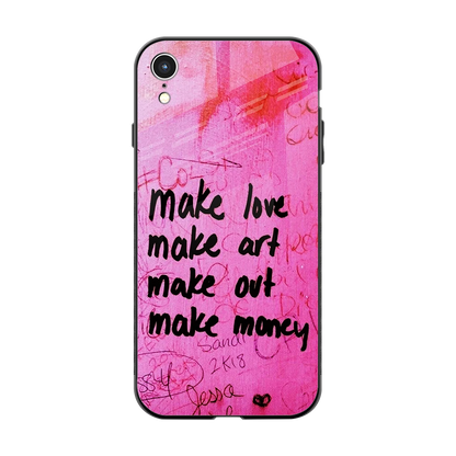 Make Magic back phone cover | glass case for iphone xr