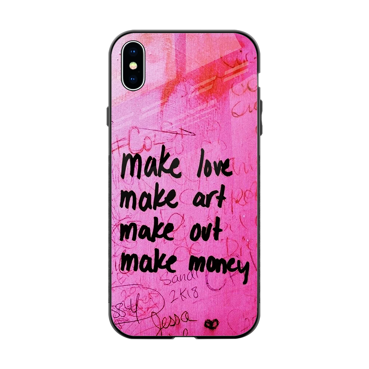 Make Magic back phone cover | glass case for iphone xs max