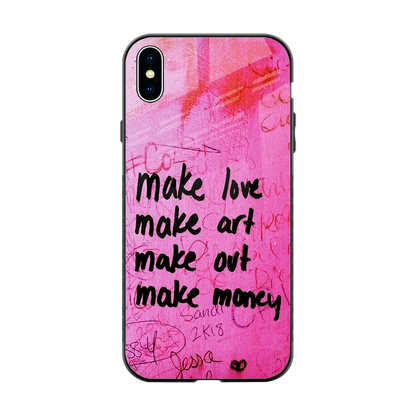 Make Magic back phone cover | glass case for iphone xs max