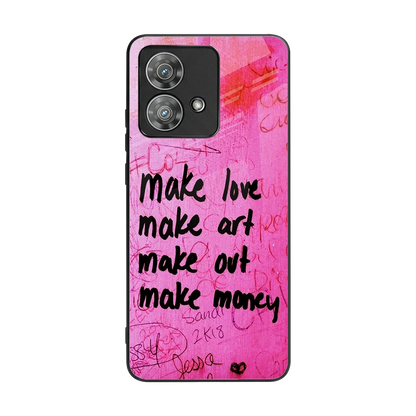 Make Magic back phone cover | glass case for motorola edge 40 neo 5g