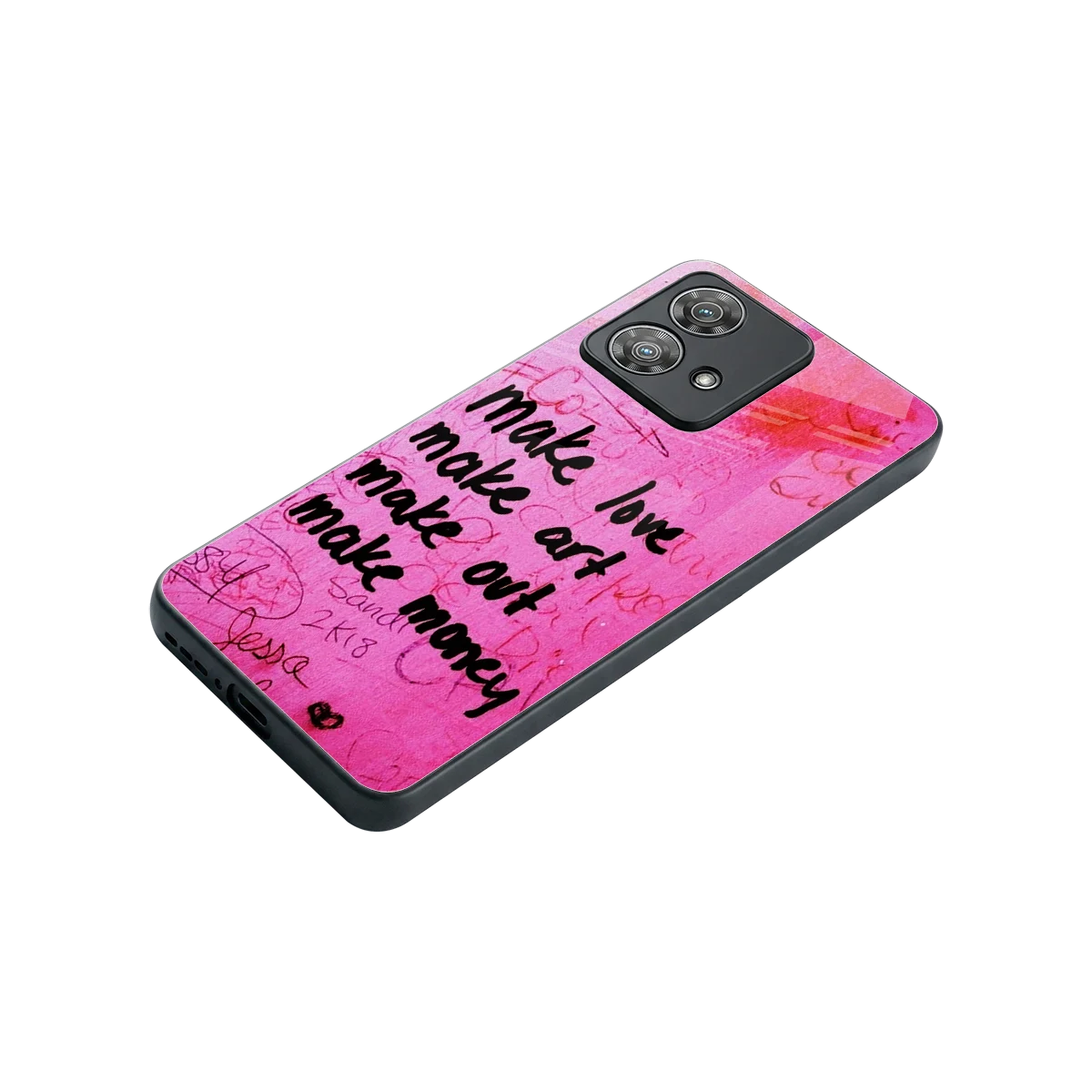 Make Magic stylish phone case for motorola edge 40 neo 5g | glossy glass and slim fit