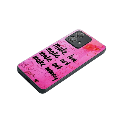 Make Magic stylish phone case for motorola edge 40 neo 5g | glossy glass and slim fit