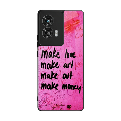 Make Magic back phone cover | glass case for motorola edge 50 fusion