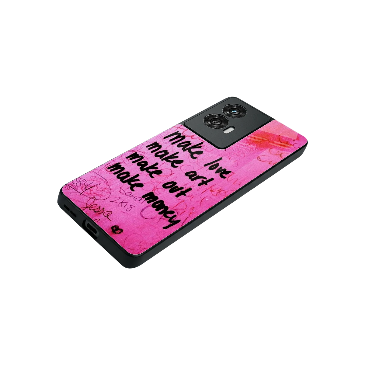 Make Magic stylish phone case for motorola edge 50 fusion | glossy glass and slim fit