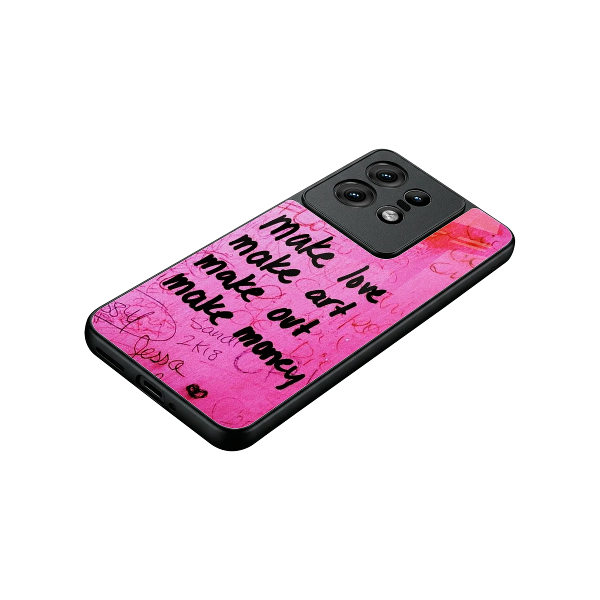 Make Magic stylish phone case for motorola edge 50 pro | glossy glass and slim fit