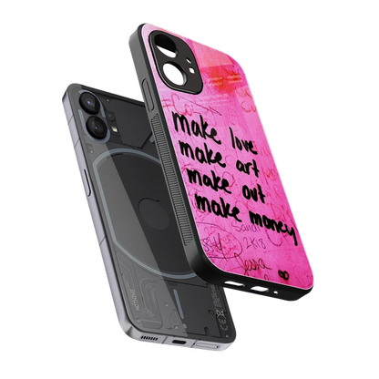 Make Magic sleek nothing phone 1 cover with tempered glass back and TPU edges