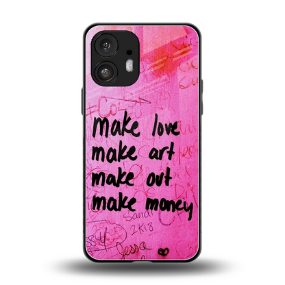 Make Magic back phone cover | glass case for nothing phone 2
