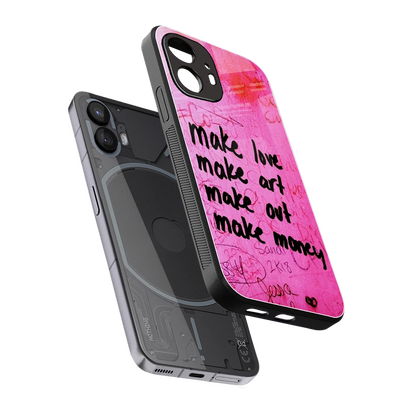 Make Magic sleek nothing phone 2 cover with tempered glass back and TPU edges